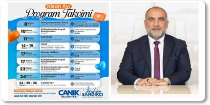 Canik'te Nisan Ayında Birbirinden Özel Programlar
